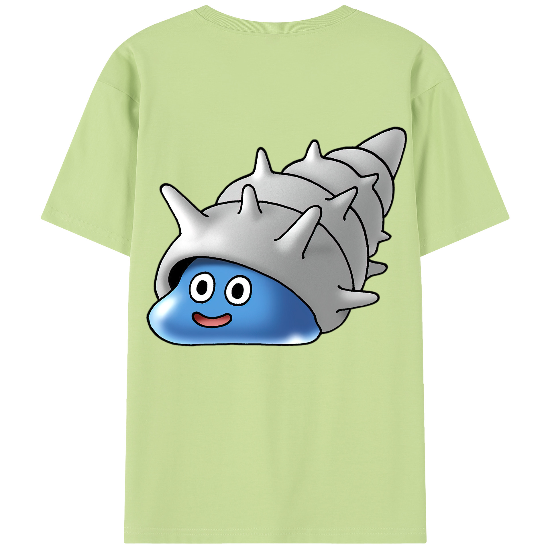 （画像用） ドラゴンクエスト Doragon Kuesuto Dragon Quest 綿100％半袖Tシャツ（背面プリント）